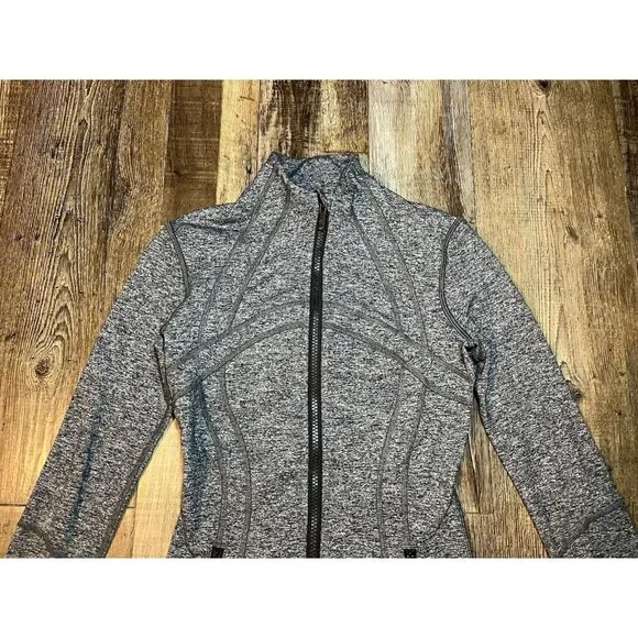 Lululemon Define Jacket Heathered Black Luon Size 2